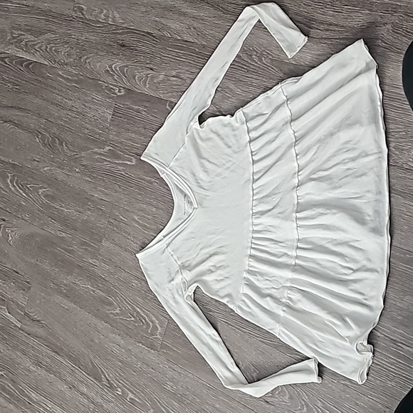 Womens American Eagle long sleeve baby doll top. Sz XXS. White - Picture 3 of 8